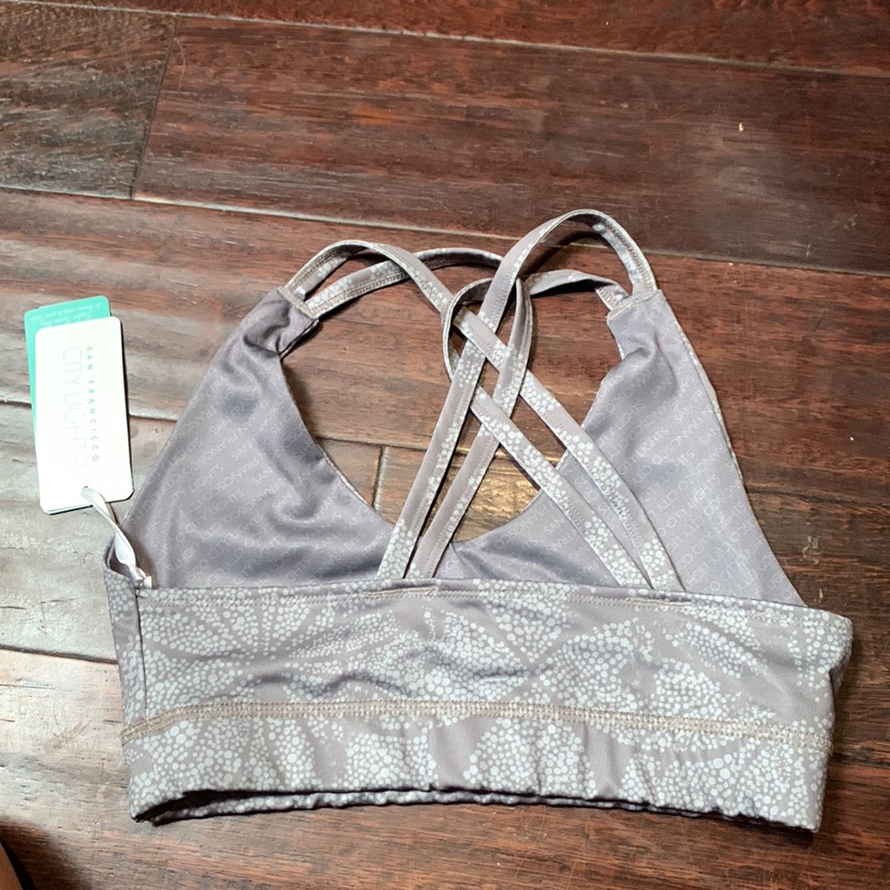San Francisco City Lights Taylor Sports Bra in Storm Front (gray) 🤩 B4 - Picture 7 of 13